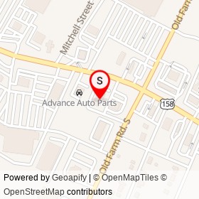 AutoZone on Julian R Allsbrook Highway, Roanoke Rapids North Carolina - location map