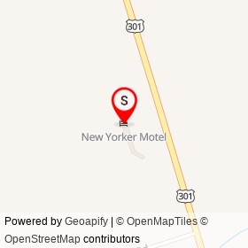 New Yorker Motel on US 301, Weldon North Carolina - location map