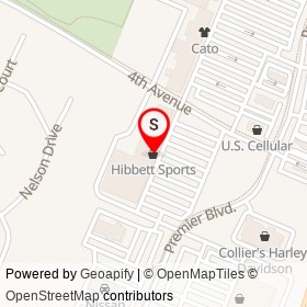 Hibbett Sports on 4th Avenue, Roanoke Rapids North Carolina - location map