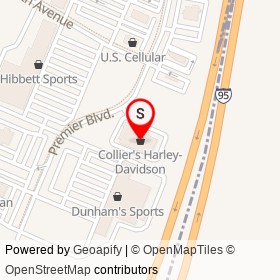 Collier's Harley-Davidson on Premier Boulevard, Roanoke Rapids North Carolina - location map