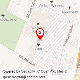 RadioShack on 4th Avenue, Roanoke Rapids North Carolina - location map