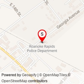 Roanoke Rapids Police Department on Georgia Avenue, Roanoke Rapids North Carolina - location map