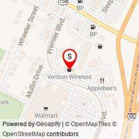 Verizon Wireless on Premier Boulevard, Roanoke Rapids North Carolina - location map