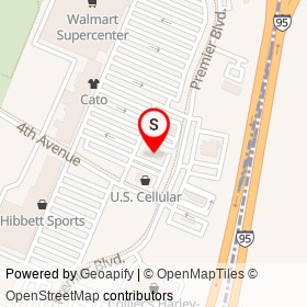 Mattress Firm on Premier Boulevard, Roanoke Rapids North Carolina - location map