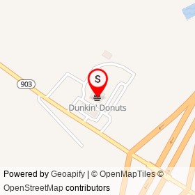 Dunkin' Donuts on NC 903,  North Carolina - location map