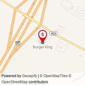Burger King on NC 903,  North Carolina - location map