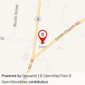 Shell on Smith Church Road, Roanoke Rapids North Carolina - location map