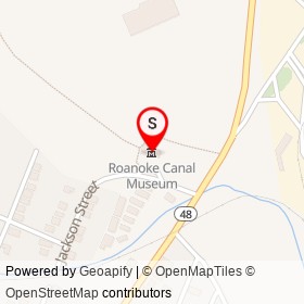 Roanoke Canal Museum on Jackson Street, Roanoke Rapids North Carolina - location map