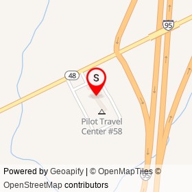 Pilot Travel Center #58 on NC 48,  North Carolina - location map