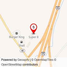 Super 8 on I 95,  North Carolina - location map
