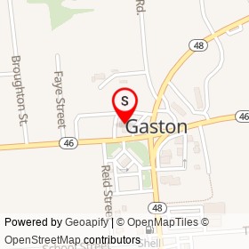 Blue Flame on NC 46, Gaston North Carolina - location map