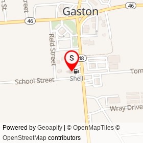 Village Market on School Street, Gaston North Carolina - location map