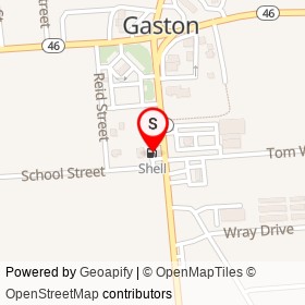Shell on Roanoke Rapids Road, Gaston North Carolina - location map