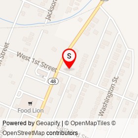 Jimmy's Auto on East 1st Street, Roanoke Rapids North Carolina - location map