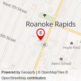 No Name Provided on Roanoke Avenue, Roanoke Rapids North Carolina - location map