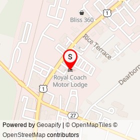 Royal Coach Motor Lodge on Lafayette Road, Hampton New Hampshire - location map