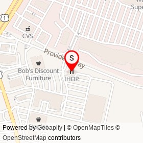IHOP on Provident Way, Seabrook New Hampshire - location map