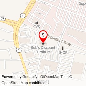 Bob's Discount Furniture on Provident Way, Seabrook New Hampshire - location map