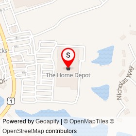 The Home Depot on Lafayette Road, Seabrook New Hampshire - location map