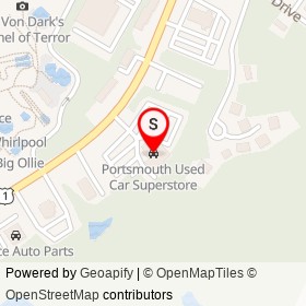 Portsmouth Used Car Superstore on Lafayette Road, Portsmouth New Hampshire - location map