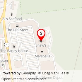 Shaw's on Lafayette Road, North Hampton New Hampshire - location map