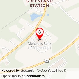 Mercedes Benz of Portsmouth on Portsmouth Avenue, Greenland New Hampshire - location map