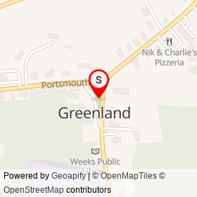 Town Square on , Greenland New Hampshire - location map