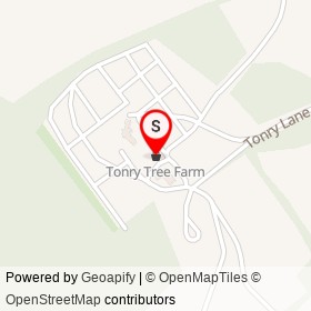 Tonry Tree Farm on Tonry Lane, Hampton Falls New Hampshire - location map