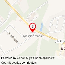 Brookside Market on Ashbrook Road, Exeter New Hampshire - location map