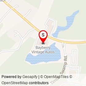 Bayberry Vintage Autos on Exeter Road, Hampton New Hampshire - location map