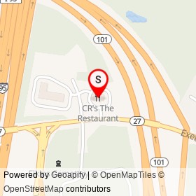 CR's The Restaurant on Exeter Road, Hampton New Hampshire - location map