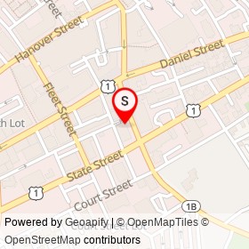 5 Thai Bistro on Pleasant Street, Portsmouth New Hampshire - location map
