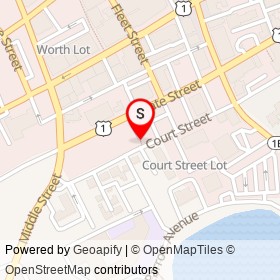 African Burying Ground on Chestnut Street, Portsmouth New Hampshire - location map
