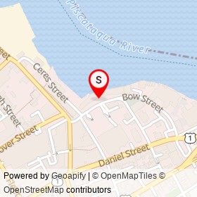 The River House on Bow Street, Portsmouth New Hampshire - location map