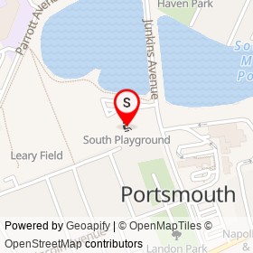 South Playground on Rockland Street, Portsmouth New Hampshire - location map