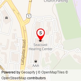 Seacoast Hearing Center on Lafayette Road, Portsmouth New Hampshire - location map