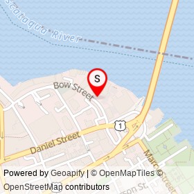 Seacoast Repertory Theatre on Bow Street, Portsmouth New Hampshire - location map