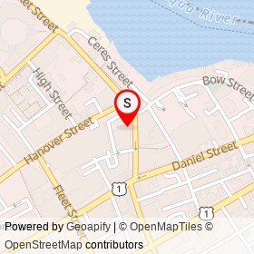 The Portsmouth Brewery on Market Street, Portsmouth New Hampshire - location map