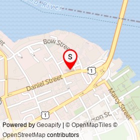 Warner House Museum on Daniel Street, Portsmouth New Hampshire - location map
