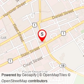 Book & Bar on Pleasant Street, Portsmouth New Hampshire - location map