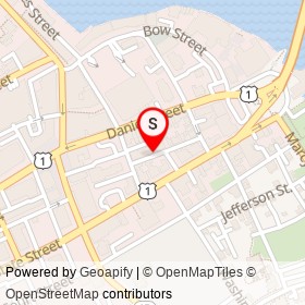 Deadwick's Ethereal Emporium on Sheafe Street, Portsmouth New Hampshire - location map