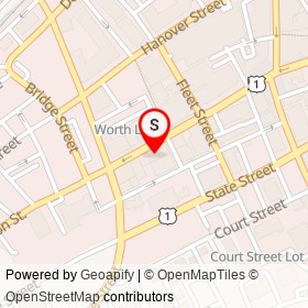Celtic Crossing on Congress Street, Portsmouth New Hampshire - location map