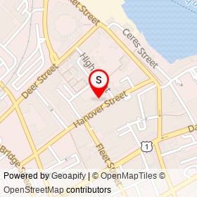 Hilton Garden Inn Portsmouth Downtown on High Street, Portsmouth New Hampshire - location map