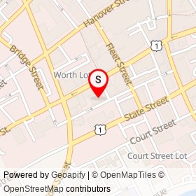 The Music Hall on Chestnut Street, Portsmouth New Hampshire - location map