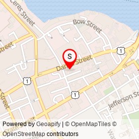 The Press Room on Daniel Street, Portsmouth New Hampshire - location map