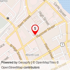 British Beer Company on Hanover Street, Portsmouth New Hampshire - location map