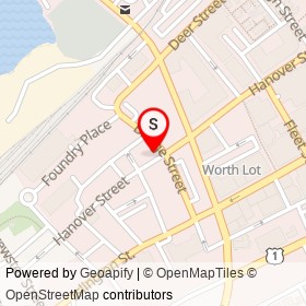 Gary's Beverages on Hanover Street, Portsmouth New Hampshire - location map