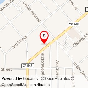 Pied Out Bakeshop/Cafe on Burlington Avenue, Delanco New Jersey - location map