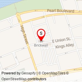 Brickwall Tavern on East Union Street, Burlington City New Jersey - location map