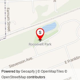 Roosevelt Park on , Edgewater Park New Jersey - location map